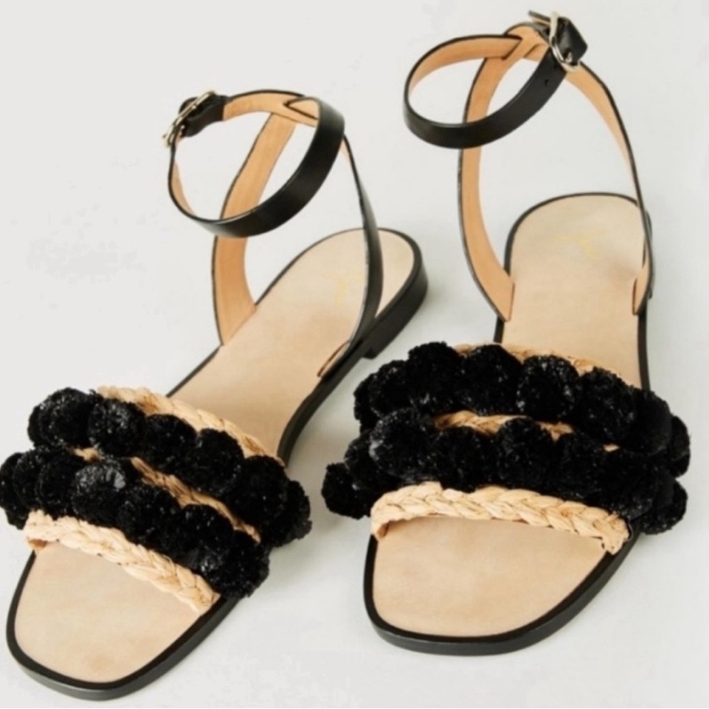 Joie Pom Pom boho beach sandals size 38.5